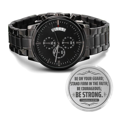 Be on Your Guard (1 Corinthians 1613 NIV) – Men's Watch - Baker's General Store
