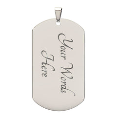 Believe In Yourself - Dog Tag Necklace - Baker's General Store