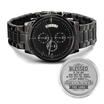 Blessed Is the One (Psalm 11-3 NIV) – Men's Watch - Baker's General Store