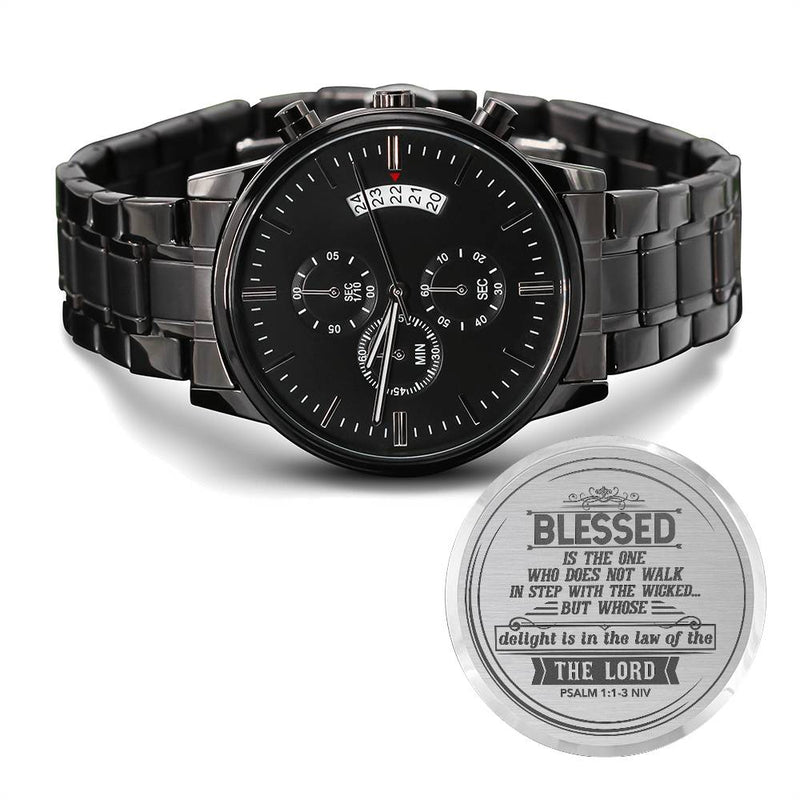 Blessed Is the One (Psalm 11-3 NIV) – Men's Watch - Baker's General Store