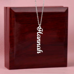 Classic Vertical Name Necklace - Baker's General Store