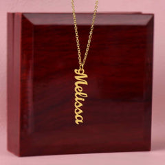Classic Vertical Name Necklace - Baker's General Store