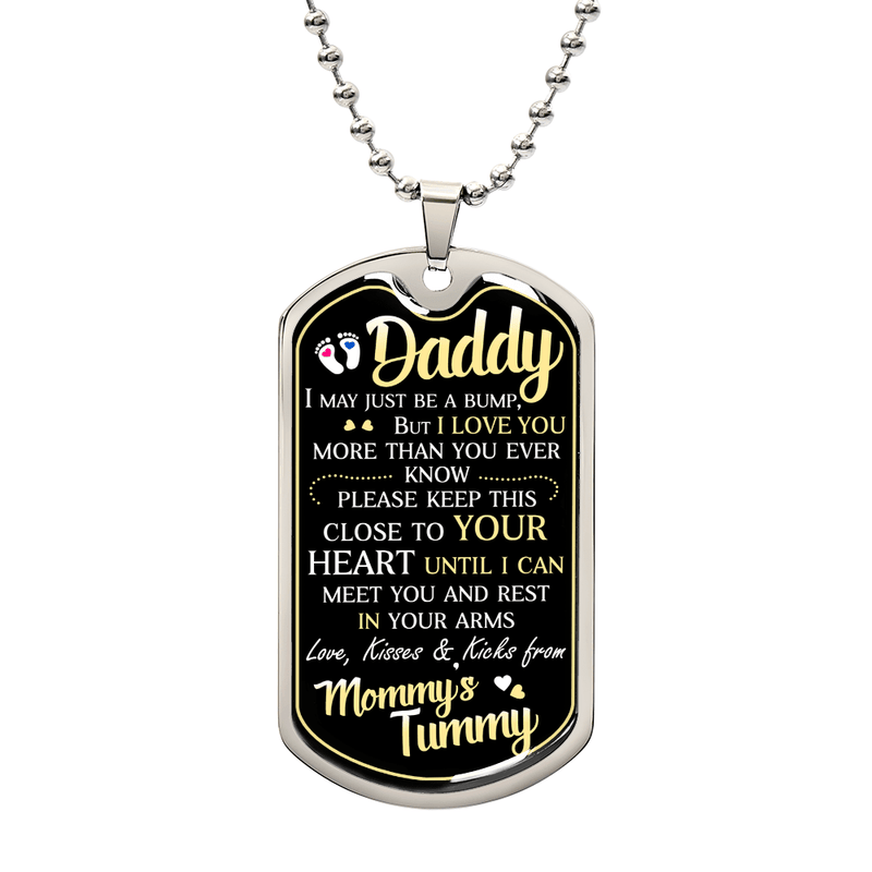 Dad To Be - Dog Tag Necklace - Baker's General Store