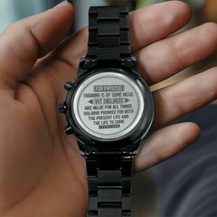 Godliness Has Value for All Things (1 Timothy 48) – Men's Watch - Baker's General Store