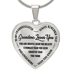 Grandma Loves You - Heart Necklace - Baker's General Store