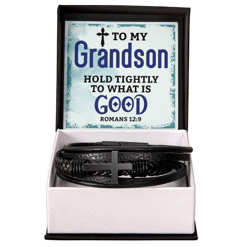 Hold Tightly - Cross Leather Bracelet - Baker's General Store