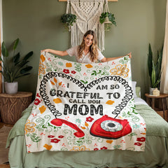 I Am So Grateful – Coral Fleece Blanket - Baker's General Store