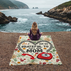 I Am So Grateful – Coral Fleece Blanket - Baker's General Store