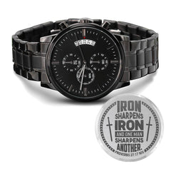 Iron Sharpens Iron (Proverbs 2717) – Men's Watch - Baker's General Store