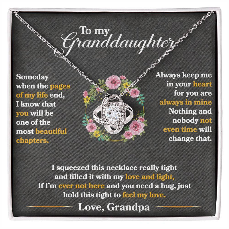 Keep Me In Your Heart - Love Knot Necklace - Baker's General Store