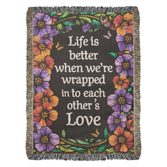 Life is Better With You - Heirloom Blanket - Baker's General Store
