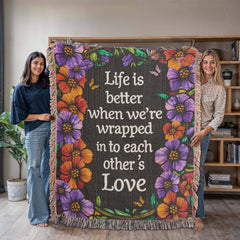 Life is Better With You - Heirloom Blanket - Baker's General Store