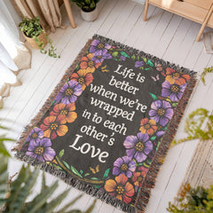 Life is Better With You - Heirloom Blanket - Baker's General Store