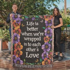 Life is Better With You - Heirloom Blanket - Baker's General Store