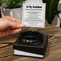 Love You Forever Believe Deep (To My Grandson) – Bracelet - Baker's General Store