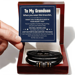 Love You Forever Will Never Lose (To My Grandson) – Bracelet - Baker's General Store
