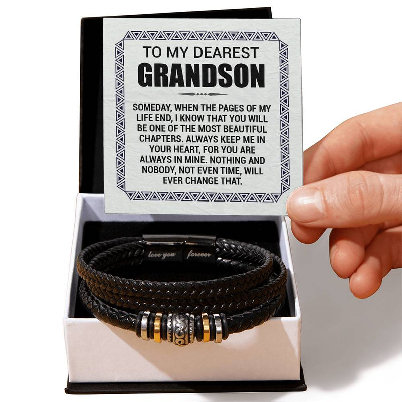 Pages of My Life Love You Forever (To My Grandson) – Bracelet - Baker's General Store