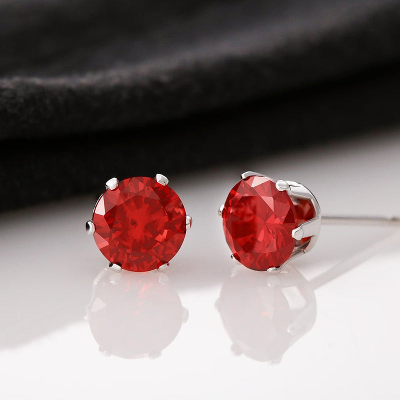 Red Cubic Zirconia Earrings - Baker's General Store