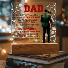 Thank You Dad - Acrylic Square - Baker's General Store