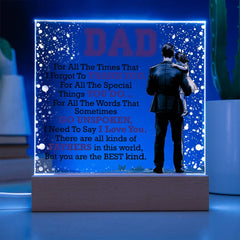 Thank You Dad - Acrylic Square - Baker's General Store