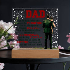 Thank You Dad - Acrylic Square - Baker's General Store