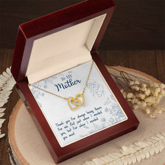 Thank You For Always Being There - Interlocking Hearts Necklace - Baker's General Store