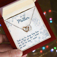 Thank You For Always Being There - Interlocking Hearts Necklace - Baker's General Store