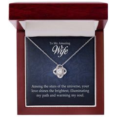 To My Amazing Wife - Love Knot Necklace - Baker's General Store