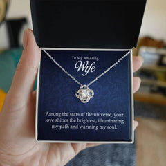 To My Amazing Wife - Love Knot Necklace - Baker's General Store
