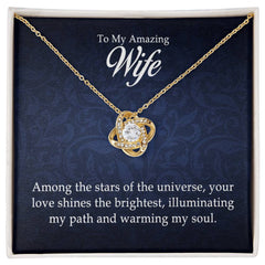 To My Amazing Wife - Love Knot Necklace - Baker's General Store