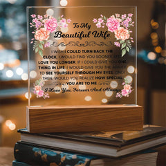 To My Beautiful Wife – Acrylic Square - Baker's General Store
