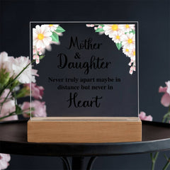To My Daughter Distance – Acrylic Square - Baker's General Store
