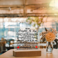 To My Daughter-in-Law Honor – Acrylic Square - Baker's General Store