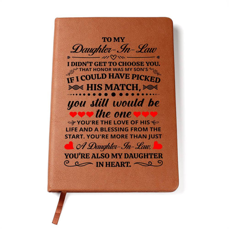 To My Daughter-in-Law Honor – Leather Journal - Baker's General Store
