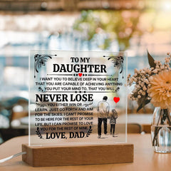 To My Daughter Promise – Acrylic Square - Baker's General Store