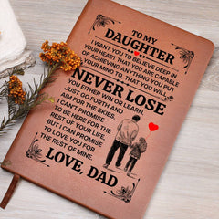 To My Daughter Promise – Leather Journal - Baker's General Store