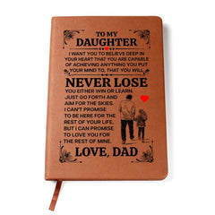 To My Daughter Promise – Leather Journal - Baker's General Store