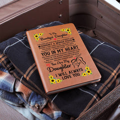 To My Daughter Proud – Leather Journal - Baker's General Store