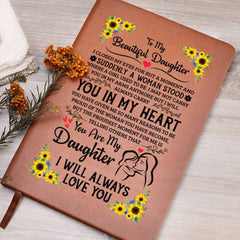 To My Daughter Proud – Leather Journal - Baker's General Store