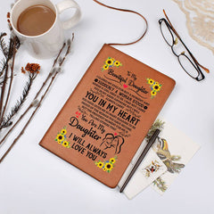 To My Daughter Proud – Leather Journal - Baker's General Store