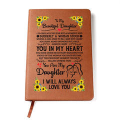 To My Daughter Proud – Leather Journal - Baker's General Store