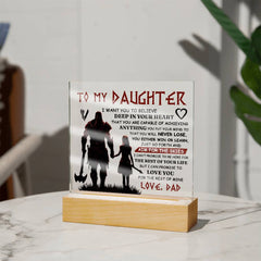To My Daughter Skies – Acrylic Square - Baker's General Store