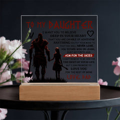 To My Daughter Skies – Acrylic Square - Baker's General Store