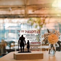 To My Daughter Skies – Acrylic Square - Baker's General Store