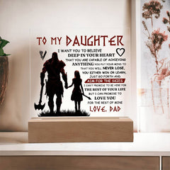 To My Daughter Skies – Acrylic Square - Baker's General Store