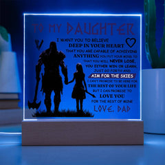 To My Daughter Skies – Acrylic Square - Baker's General Store