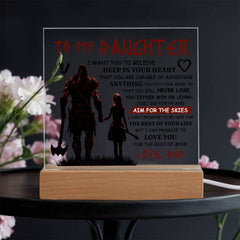 To My Daughter Skies – Acrylic Square - Baker's General Store