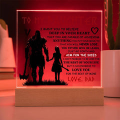 To My Daughter Skies – Acrylic Square - Baker's General Store