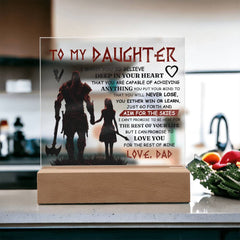 To My Daughter Skies – Acrylic Square - Baker's General Store