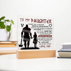 To My Daughter Skies – Acrylic Square - Baker's General Store